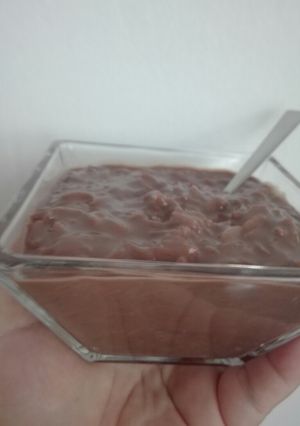 Una foto de Arroz con leche de chocolate