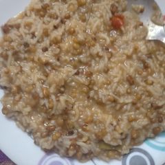 A picture of Moong dall khichdi.