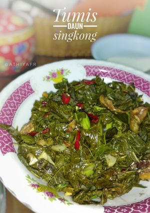 Foto resep Tumis Daun Singkong