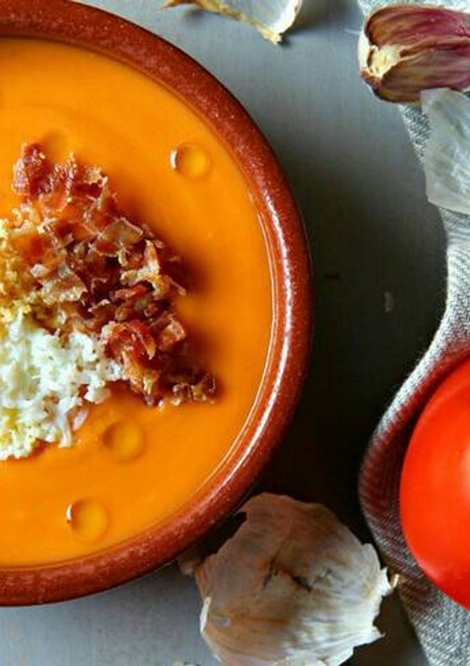 Una foto de Salmorejo cordobés Thermomix