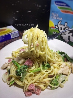 Foto resep Spageti Broccoli Alfredo