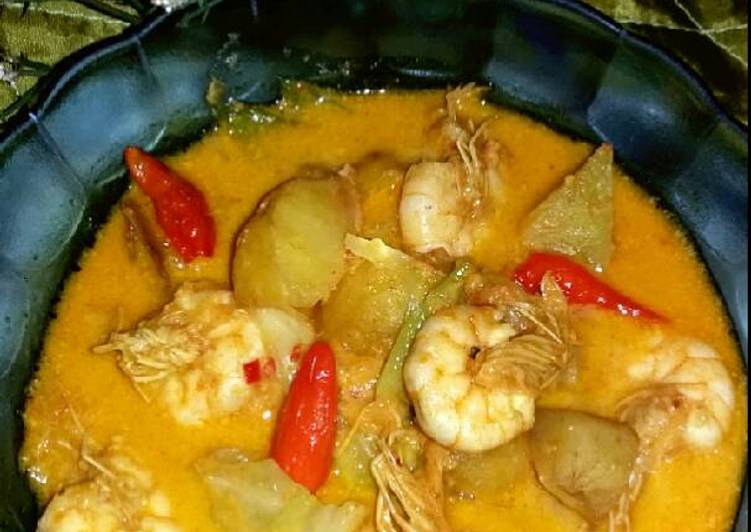 Resep Gulai udang vs kentang Anti Gagal