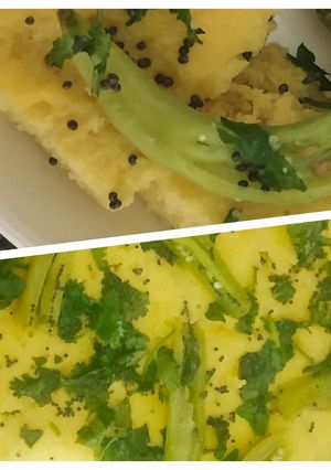 A picture of Khaman dhokla.