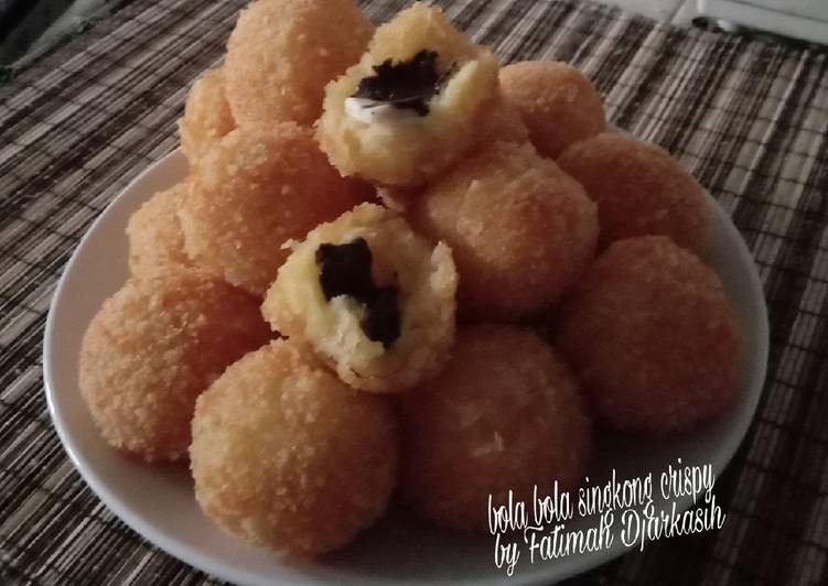 resep cara membuat Bola bola singkong crispy