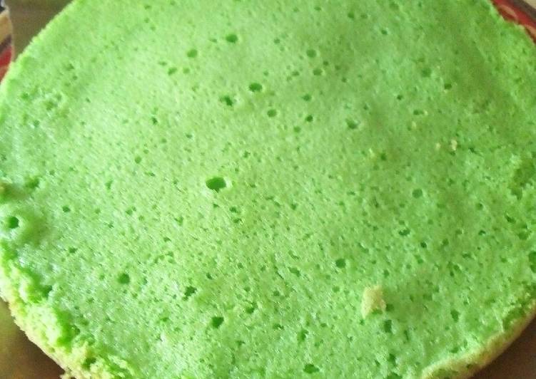 Bolu Pandan teflon (2 telur)
