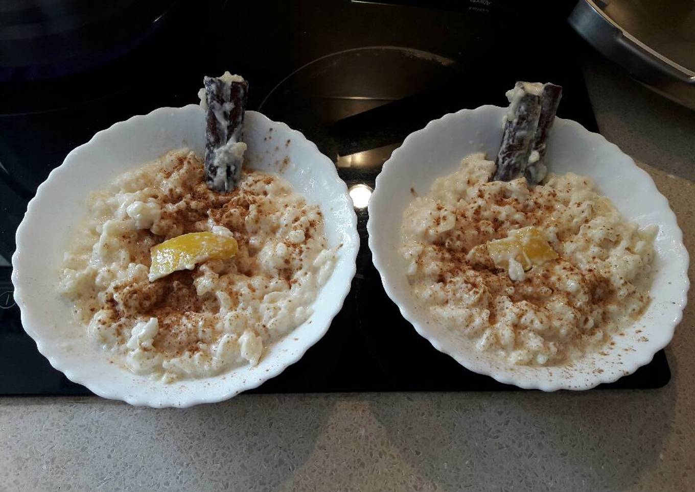Arroz con leche en olla rápida