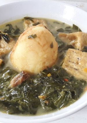 Foto resep Daun singkong kuah santan