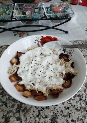A picture of Chicken fatteh 🐔.