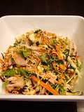 Asian Cabbage Chicken Salad with Sprinkle Noodle