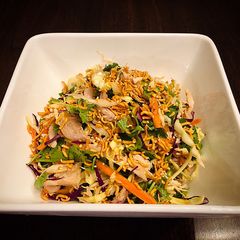 A picture of Asian Cabbage Chicken Salad with Sprinkle Noodle.