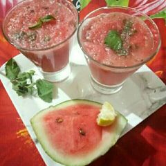 A picture of Mint watermelon mojito.