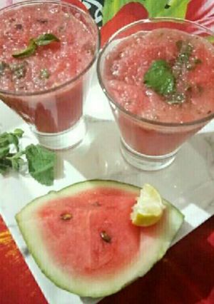 A picture of Mint watermelon mojito.