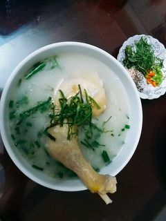 Hình của món Cháo gà.