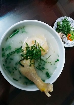 Hình của món Cháo gà.