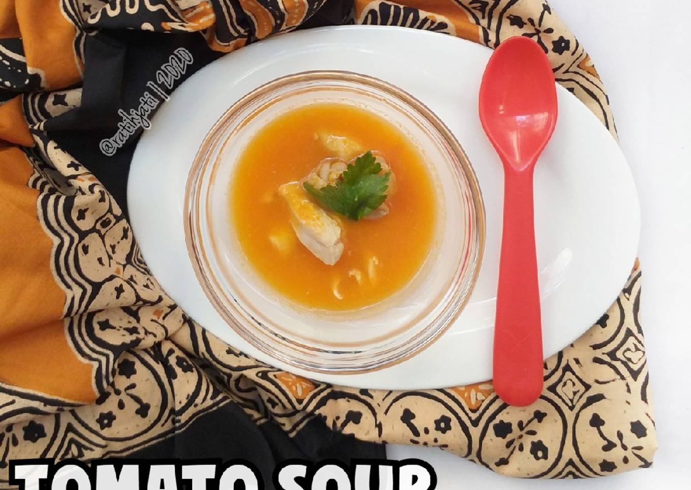Tomato Soup With Chicken and Carrot Puree (mpasi 16m)