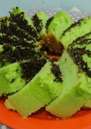 Foto resep Bolu pandan santan