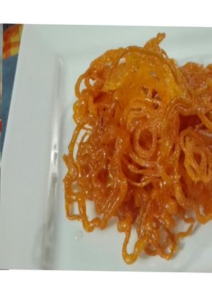 A picture of Crispiest Jalebi with Tea.