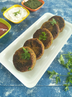 A picture of Sprouted Raagi And Oats Cutlets.