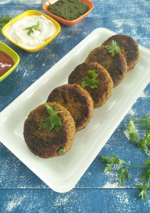 A picture of Sprouted Raagi And Oats Cutlets.