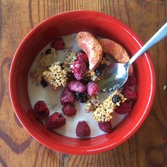 A picture of Granola without oil & sugar.