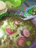 Pozole verde de pollo con Maíz