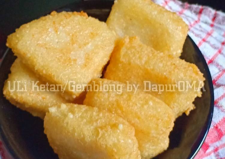 resep cara membuat Uli ketan/gemblong