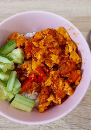 Foto resep Nasi Campur Gochujang (bumbu korea)