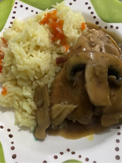Una foto de Pollo al Coñac