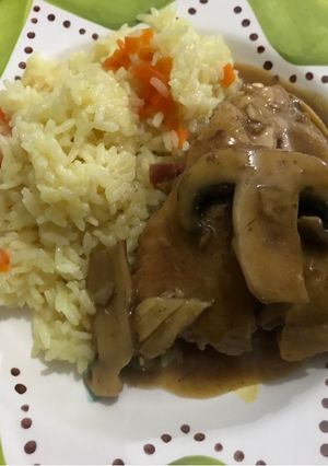 Una foto de Pollo al Coñac