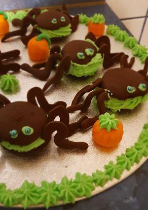 Tarantula whoopie pie #halloween recept fotója