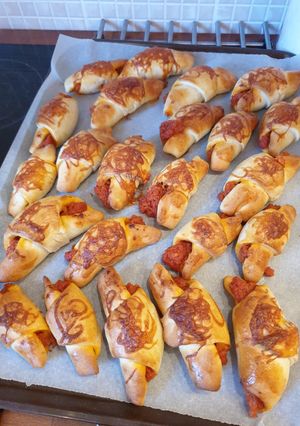 Pizzás kifli recept fotója