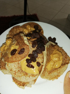 Una foto de Panquecas de avena y banana