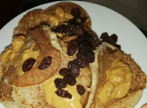 Una foto de Panquecas de avena y banana