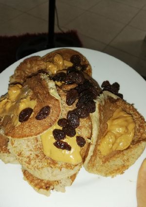 Una foto de Panquecas de avena y banana