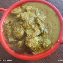 A picture of Spicy banana curry.