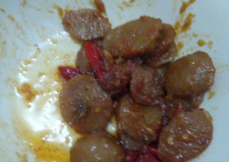 Oseng Bakso Pedas Manis