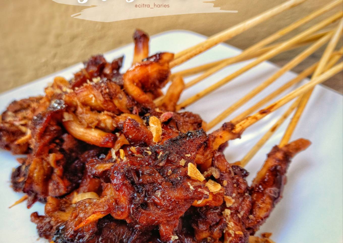 Sate Jamur (Vegan)