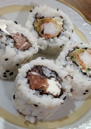 Una foto de Arroz para sushi (preparación básica) a la Isma!