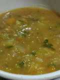 Sopa cremosa de contra filé com batata