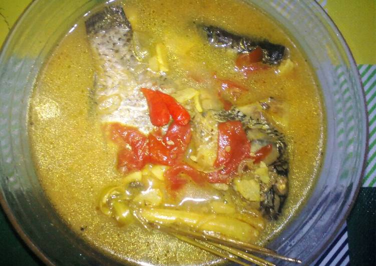 Resep Palumara ikan nila (masak kuning) #BikinRamadhanBerkesan, Enak Banget