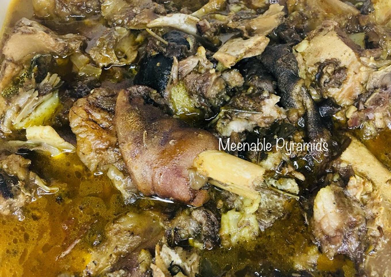Ram leg pepper soup