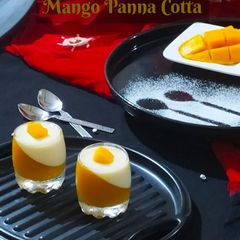 A picture of Mango Panna Cotta.
