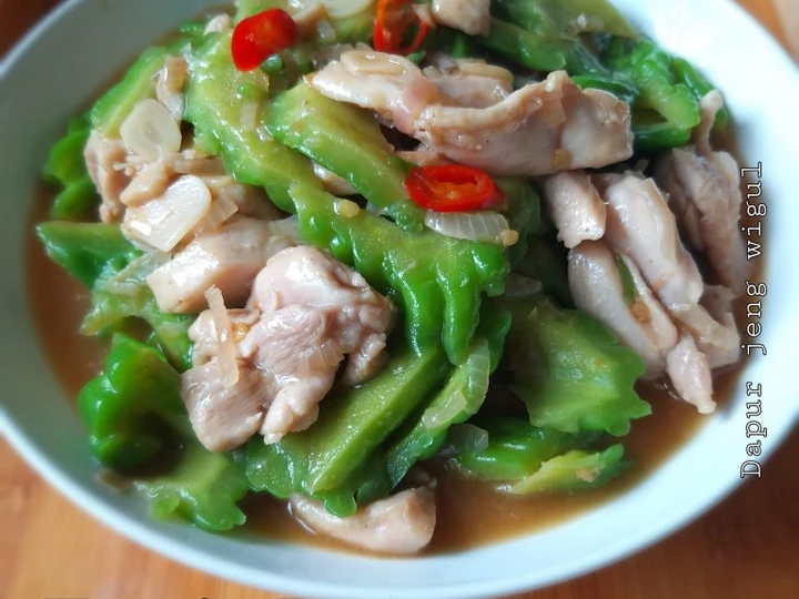 Langkah Gampang Membikin Resep 167.Tumis Pare Ayam fillet yang Enak Banget Anti Ribet, Mantap