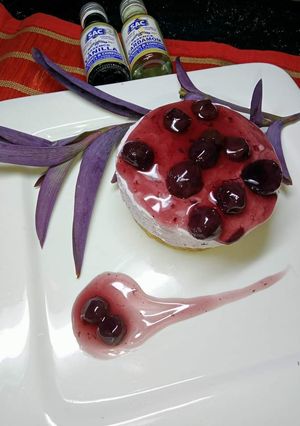 A picture of Blueberry Cheesecake.