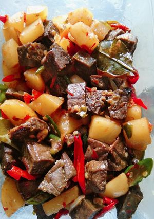 Foto resep Paru sapi + kentang