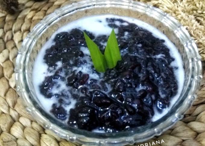 Cara membuat Bubur Ketan Hitam Menu MPASI 1th + Cara membuat Bubur Ketan Hitam Menu MPASI 1th +