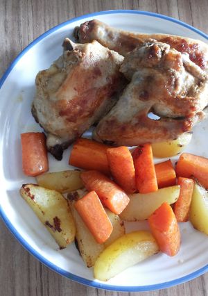 Foto resep Simple roasted chicken