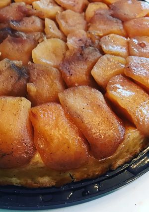Une photo de Tarte Tatin aux pommes et à la vanille