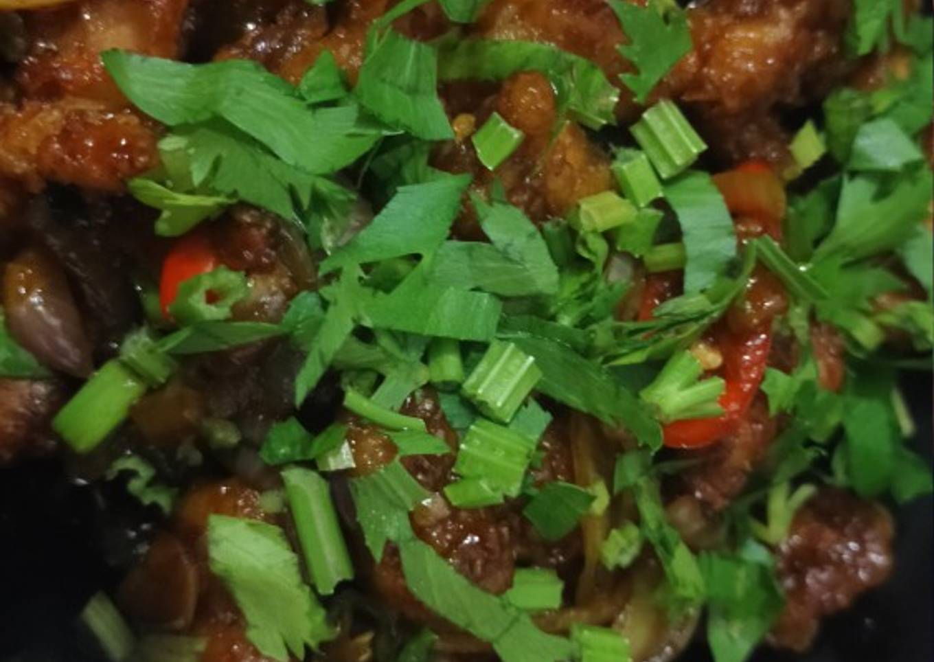 Tumis Ayam Tepung