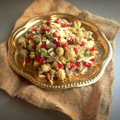 A picture of Makhana Bhel - Healthy weightloss recipe.